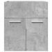 Armoire de lavabo de salle de bain gris béton 41x38,5x46 cm - Photo n°4