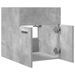 Armoire de lavabo de salle de bain gris béton 41x38,5x46 cm - Photo n°7