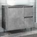 Armoire de lavabo de salle de bain gris béton 65x33x60 cm - Photo n°1