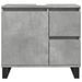 Armoire de lavabo de salle de bain gris béton 65x33x60 cm - Photo n°4