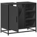 Armoire de lavabo de salle de bain noir 65x33x60 cm - Photo n°6