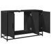 Armoire de lavabo de salle de bain noir 90x33x60 cm - Photo n°8