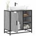 Armoire de lavabo de salle de bain sonoma gris 65x33x60 cm - Photo n°1