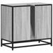 Armoire de lavabo de salle de bain sonoma gris 65x33x60 cm - Photo n°8