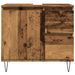 Armoire de lavabo de salle de bain vieux bois 65x33x60 cm - Photo n°4