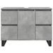 Armoire de lavabo salle de bain gris béton 80x33x60 cm - Photo n°4