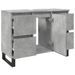 Armoire de lavabo salle de bain gris béton 80x33x60 cm - Photo n°7