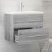 Armoire de lavabo Sonoma gris 60x38,5x48 cm Bois d'ingénierie - Photo n°6