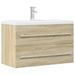 Armoire de lavabo vieux bois 80x38,5x48 cm bois d'ingénierie - Photo n°1