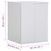 Armoire de machine à laver Blanc 68,5x64,5x88 cm PVC - Photo n°9