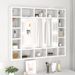 Armoire de miroir avec LED Blanc 91x15x76,5 cm - Photo n°1