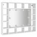 Armoire de miroir avec LED Blanc 91x15x76,5 cm - Photo n°3