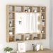 Armoire de miroir avec LED Chêne sonoma 91x15x76,5 cm - Photo n°1