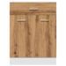 Armoire de plancher à tiroir chêne artisanal 60x46x81,5 cm - Photo n°4