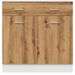 Armoire de plancher à tiroir chêne artisanal 80x46x81,5 cm - Photo n°4