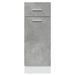 Armoire de plancher à tiroir Gris béton 30x46x81,5 cm - Photo n°4