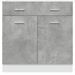 Armoire de plancher à tiroir Gris béton 80x46x81,5 cm - Photo n°4