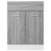 Armoire de plancher à tiroir Sonoma gris 60x46x81,5 cm - Photo n°5