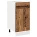 Armoire de plancher à tiroir vieux bois 40x46x81,5 cm - Photo n°2