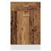 Armoire de plancher à tiroir vieux bois 50x46x81,5 cm - Photo n°4