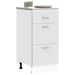 Armoire de plancher blanc 40x46x81,5 cm bois d'ingénierie - Photo n°1