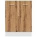 Armoire de plancher chêne artisanal 60x46x81,5 cm - Photo n°5