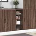 Armoire de plancher chêne marron 30x44,5x81,5 cm - Photo n°3