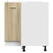 Armoire de plancher d'angle chêne sonoma 75,5x75,5x81,5 cm bois - Photo n°5