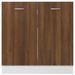 Armoire de plancher d'évier Chêne marron 80x46x81,5 cm - Photo n°5