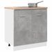 Armoire de plancher d'évier gris béton 80x46x81,5 cm - Photo n°1