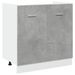 Armoire de plancher d'évier gris béton 80x46x81,5 cm - Photo n°2