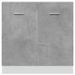 Armoire de plancher d'évier gris béton 80x46x81,5 cm - Photo n°5