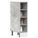 Armoire de plancher gris béton 20x44,5x81,5cm bois d’ingénierie - Photo n°1