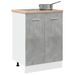 Armoire de plancher Gris béton 60x46x81,5 cm - Photo n°1