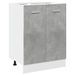 Armoire de plancher Gris béton 60x46x81,5 cm - Photo n°2