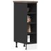 Armoire de plancher noir 20x44,5x81,5 cm bois d'ingénierie - Photo n°1