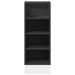 Armoire de plancher noir 30x44,5x81,5 cm bois d'ingénierie - Photo n°4