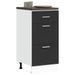 Armoire de plancher noir 40x46x81,5 cm bois d'ingénierie - Photo n°1