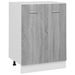 Armoire de plancher Sonoma gris 60x46x81,5 cm Bois d'ingénierie - Photo n°2