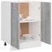 Armoire de plancher Sonoma gris 60x46x81,5 cm Bois d'ingénierie - Photo n°4