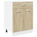 Armoire de plancher tiroir Chêne sonoma 60x46x81,5 cm - Photo n°2