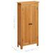 Armoire de rangement 50x22x110 cm Bois de chêne massif - Photo n°10