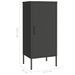 Armoire de rangement Anthracite 42,5x35x101,5 cm Acier - Photo n°8