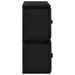 Armoire de rangement avec 4 paniers tissu Noir 63x30x71cm Acier - Photo n°5