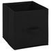 Armoire de rangement avec 4 paniers tissu Noir 63x30x71cm Acier - Photo n°6