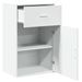 Armoire de rangement blanc 56,5x39x90 cm bois d'ingénierie - Photo n°4