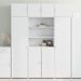 Armoire de rangement blanc 80x42,5x225 cm bois d'ingénierie - Photo n°1