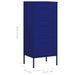 Armoire de rangement Bleu marine 42,5x35x101,5 cm Acier - Photo n°10