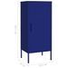 Armoire de rangement Bleu marine 42,5x35x101,5 cm Acier - Photo n°8