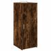 Armoire de rangement chêne fumé 40x45x103,5cm bois d'ingénierie - Photo n°1